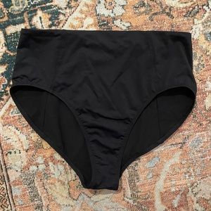 Athleta Black High Waisted Swimsuit Bottoms